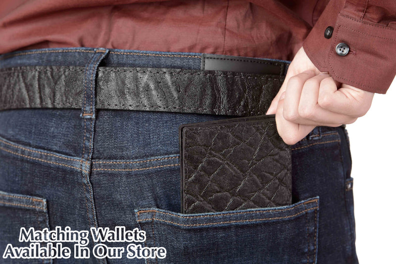 Black Elephant Money Belt With 25" Zipper - Bullhide Belts