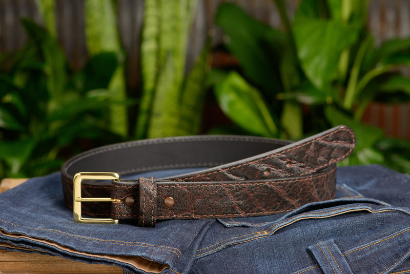 Dark Brown Elephant Belt - Bullhide Belts