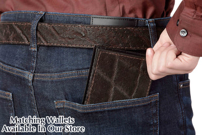 Dark Brown Elephant Belt - Bullhide Belts