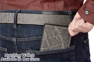 Charcoal Gray Elephant Belt - Bullhide Belts