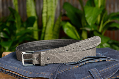 Charcoal Gray Elephant Money Belt With 25" Zipper - Bullhide Belts