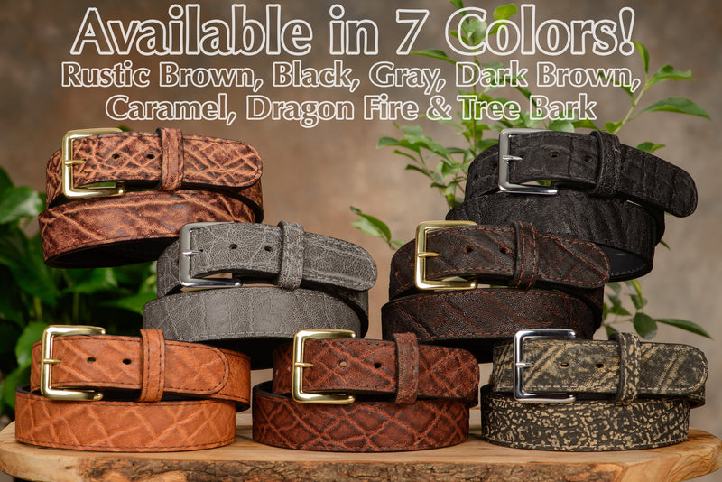 Caramel Brown Elephant Money Belt With 25" Zipper - Bullhide Belts