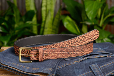 Rustic Brown Elephant Belt - Bullhide Belts