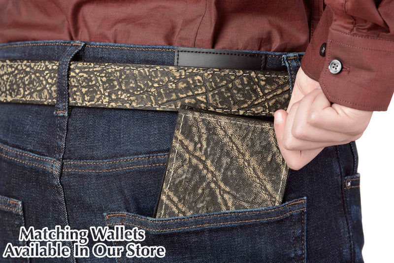 Tree Bark Elephant Max Thickness Gun Belt - Bullhide Belts