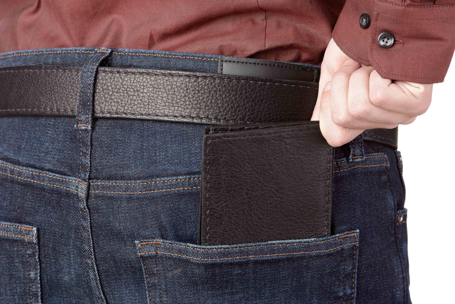 Black American Bison Bifold Wallet – Bullhide Belts