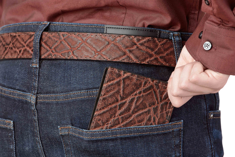 Dragon Fire Elephant Bifold Wallet - Bullhide Belts