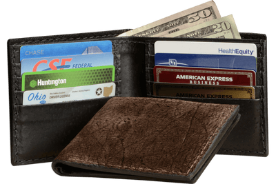 Brown Hippopotamus Bifold Wallet - Bullhide Belts