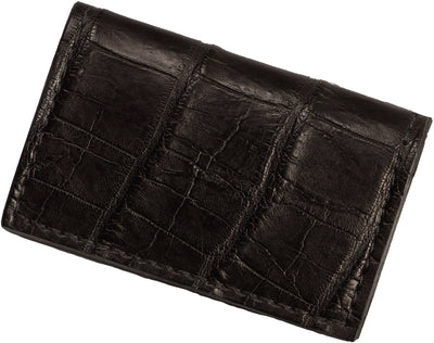 Black exotic alligator leather wallet by Bullhide Belts