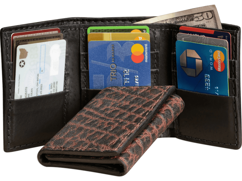 Dragon Fire Elephant Trifold Wallet - Bullhide Belts