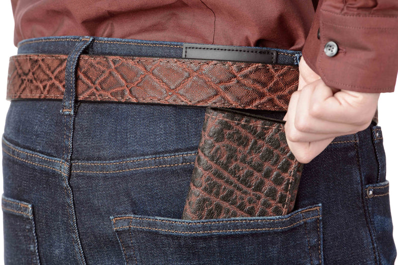 Dragon Fire Elephant Trifold Wallet - Bullhide Belts