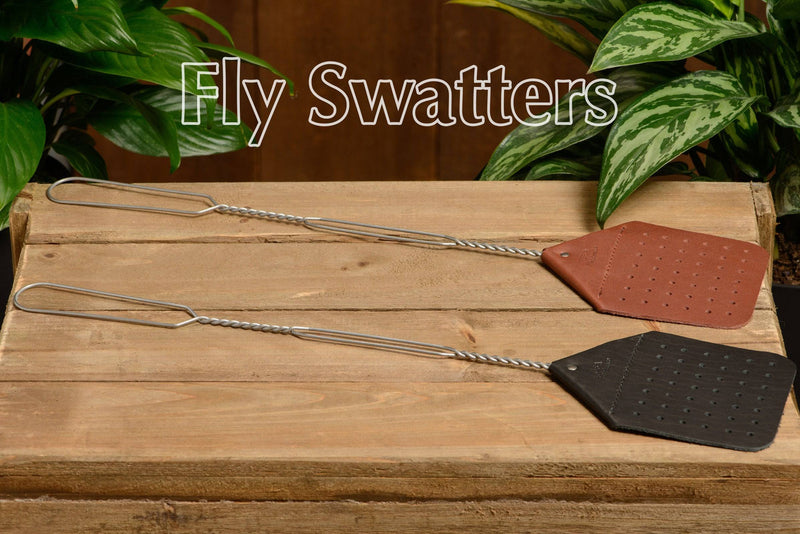SPECIAL OFFER Leather Fly Swatter With Wire Handle (2 Pack) - Bullhide Belts