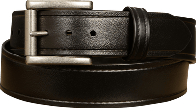 The Hercules Belt™ -  Black With Antique Nickel Roller Buckle 1.50" (H150) - Bullhide Belts