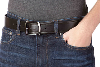 The Hercules Belt™ -  Black With Gunmetal Hercules Buckle 1.50" (H200) - Bullhide Belts