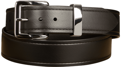 The Hercules Belt™ -  Black With Chrome Buckle And Keeper 1.50" (H300) - Bullhide Belts