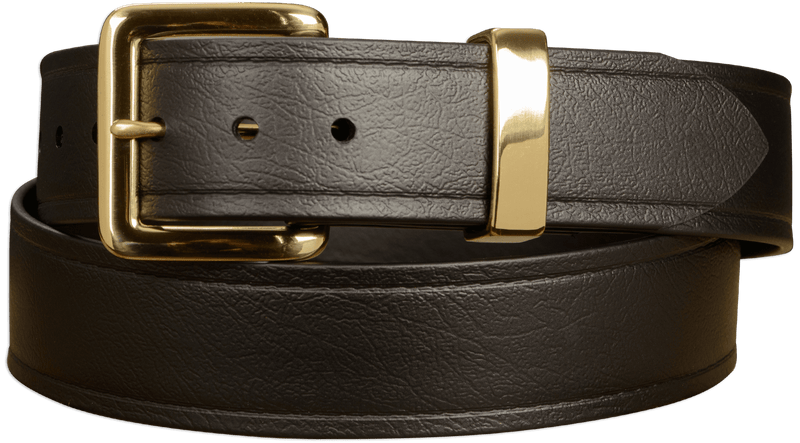 The Hercules Belt™ -  Black With Brass Buckle And Keeper 1.50" (H400) - Bullhide Belts