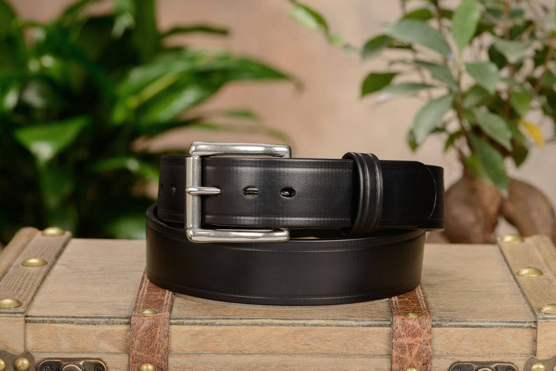 The Hercules Belt™ -  Black Max Thick With Stainless Buckle 1.50" (H500BK) - Bullhide Belts