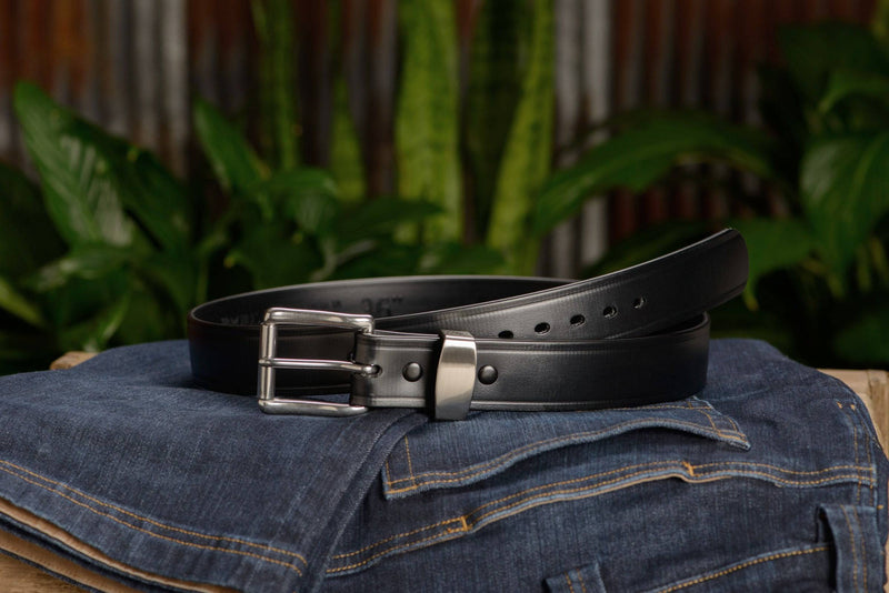 The Hercules Belt™ -  Black Max Thick With Stainless Buckle And Keeper 1.50" (H510BK) - Bullhide Belts