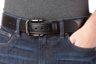 The Hercules Belt™ -  Black Max Thick With Gunmetal Buckle 1.50" (H550BK) - Bullhide Belts