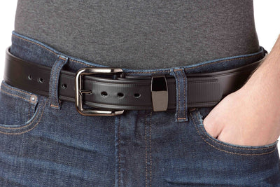 The Hercules Belt™ -  Black Max Thick With Gunmetal Buckle And Keeper 1.50" (H560BK) - Bullhide Belts