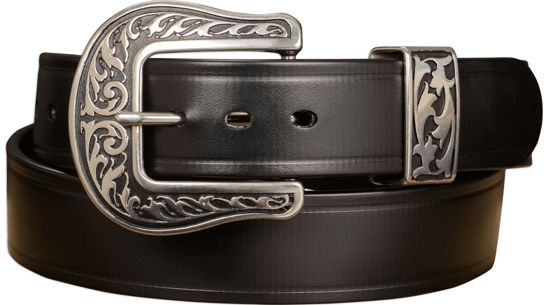 The Hercules Belt Black Max Thick With Western Buckle And