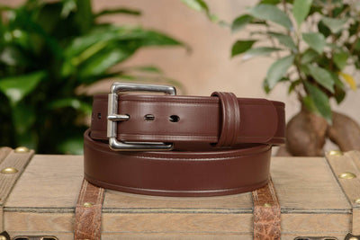 The Hercules Belt™ -  Brown Max Thick With Stainless Buckle 1.50" (H500BR) - Bullhide Belts