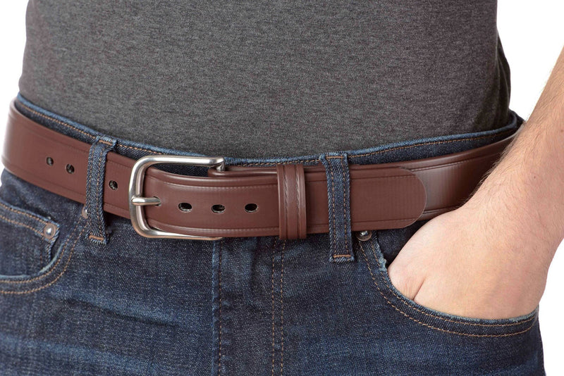 The Hercules Belt™ -  Brown Max Thick With Stainless Buckle 1.50" (H520BR) - Bullhide Belts