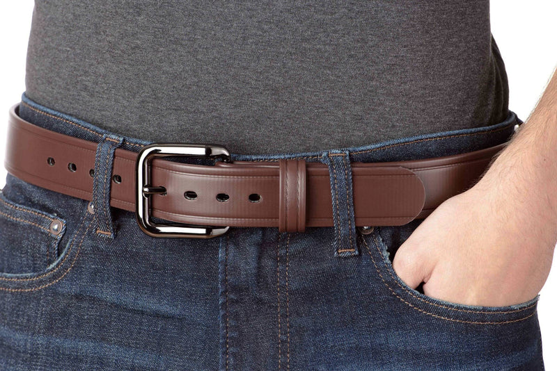 The Hercules Belt™ -  Brown Max Thick With Gunmetal Buckle 1.50" (H550BR) - Bullhide Belts
