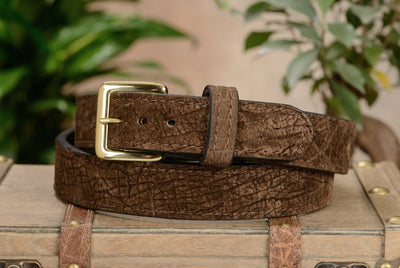 Brown Hippopotamus Money Belt With 25" Zipper - Bullhide Belts
