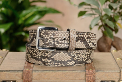 Python Snakeskin Money Belt With 25" Zipper - Bullhide Belts