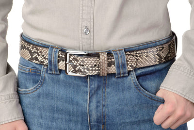 Python Snakeskin Belt - Bullhide Belts