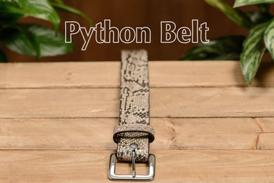 Python Snakeskin Belt - Bullhide Belts