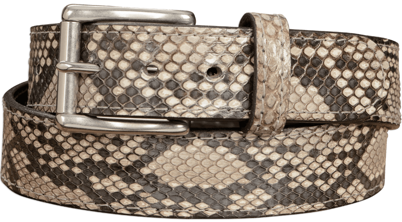 Python Snakeskin Max Thickness Gun Belt - Bullhide Belts
