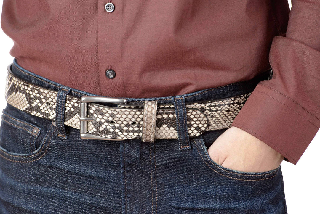 ☆ レザー バングル leather 9miles snake MEN / Women Animal Silver Snake Black Leather Bracelet