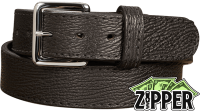 Black Shark Money Belt With 25" Zipper - Bullhide Belts