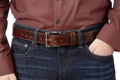 Brown Water Buffalo Max Thickness Gun Belt - Bullhide Belts