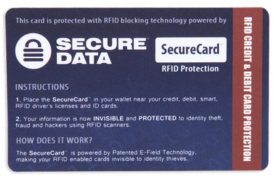 RFID Blocking Card (Insert into your wallet purchase to protect your cards from scanners) - Bullhide Belts